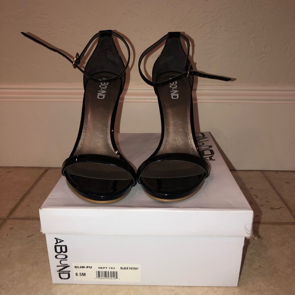 Black Ankle Strap Heels